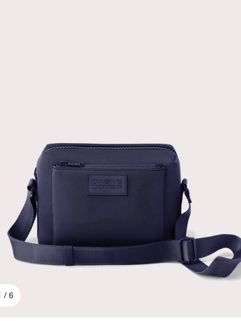 Dagne Dover Navy Compact Belt Bag With Adjustable Strap Micah Neoprene Crossbody